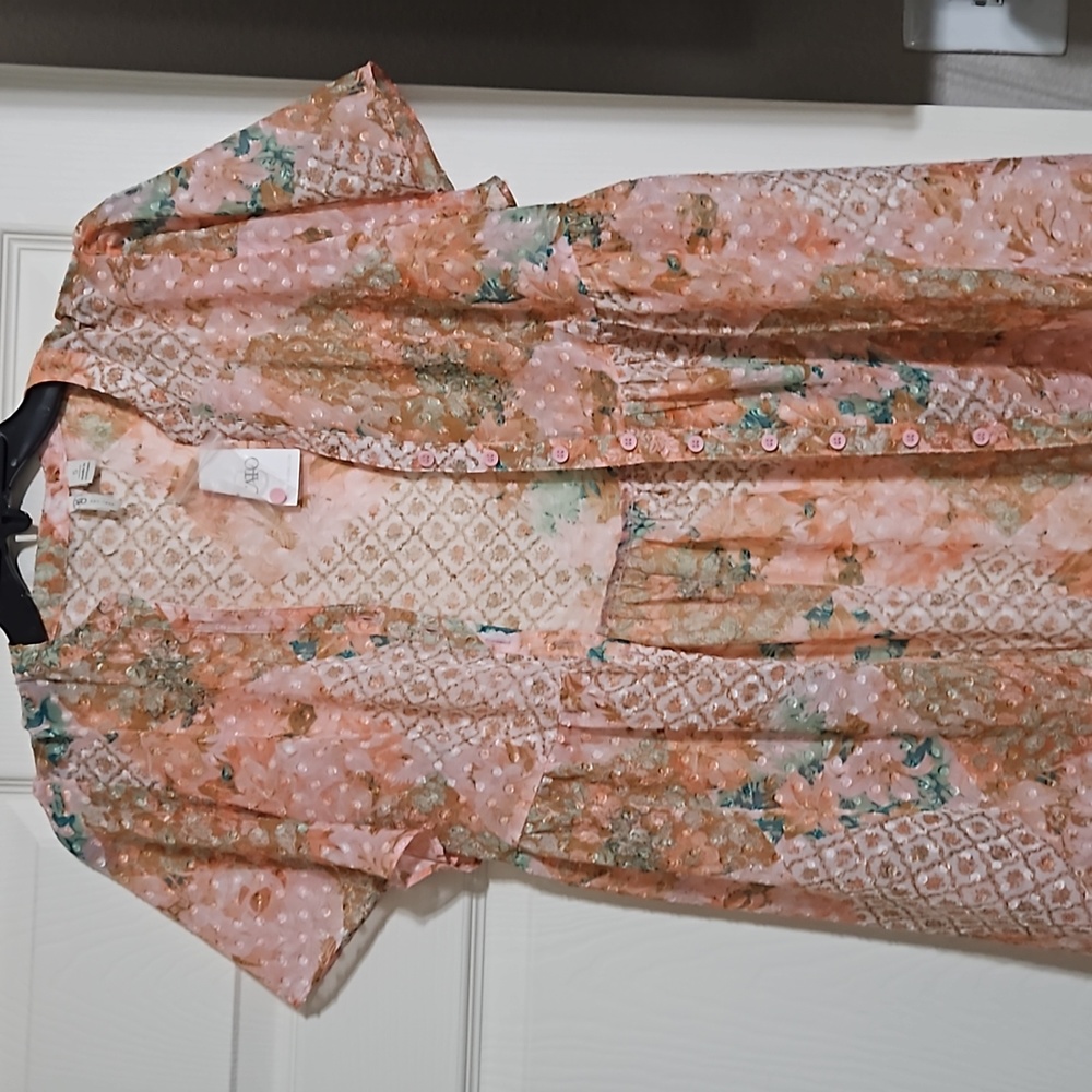 Multi sheer cardigan size small